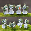 8 PIECES MINIATURE CAT HOME DECOR