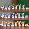 8 PIECES MINIATURE CAT HOME DECOR