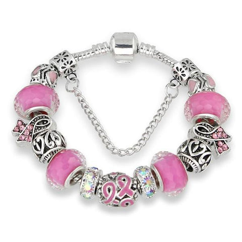 Bracelet Murano Glass Bead Crystal