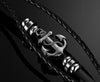 Anchor Bracelet Black -  Charm Bracelets Men Jewelry