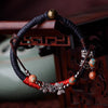Colorful Rain Stone with Tibetan Silver Charm Bracelet