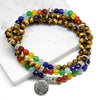 Tree Life 7 Chakras Tiger Eye Beads Healing
