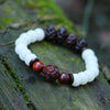 Wind white Bodhi Root beads bracelet