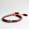 Tibetan Mantra Natural-Wood Mala Beads Bracelet