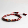 Tibetan Mantra Natural-Wood Mala Beads Bracelet