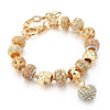 Luxury Crystal Heart Charm Bracelets - Women Jewellery