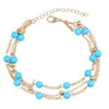 New Double Infinite Beads Pendant Anklet