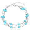 New Double Infinite Beads Pendant Anklet