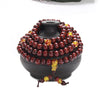 108 Natural Sandalwood Multilayer Beaded Stretch