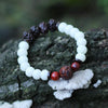 Wind white Bodhi Root beads bracelet