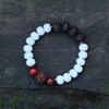 Wind white Bodhi Root beads bracelet