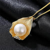 Charm Shell Design Pearl Jewelry 925 - 18k Gold Color Necklace
