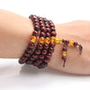108 Natural Sandalwood Multilayer Beaded Stretch
