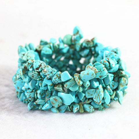 Veins calaite turquoises stone 9x11mm