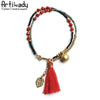 Bead & Charm Bracelet - 2 pcs