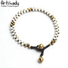 Bead & Charm Bracelet - 2 pcs